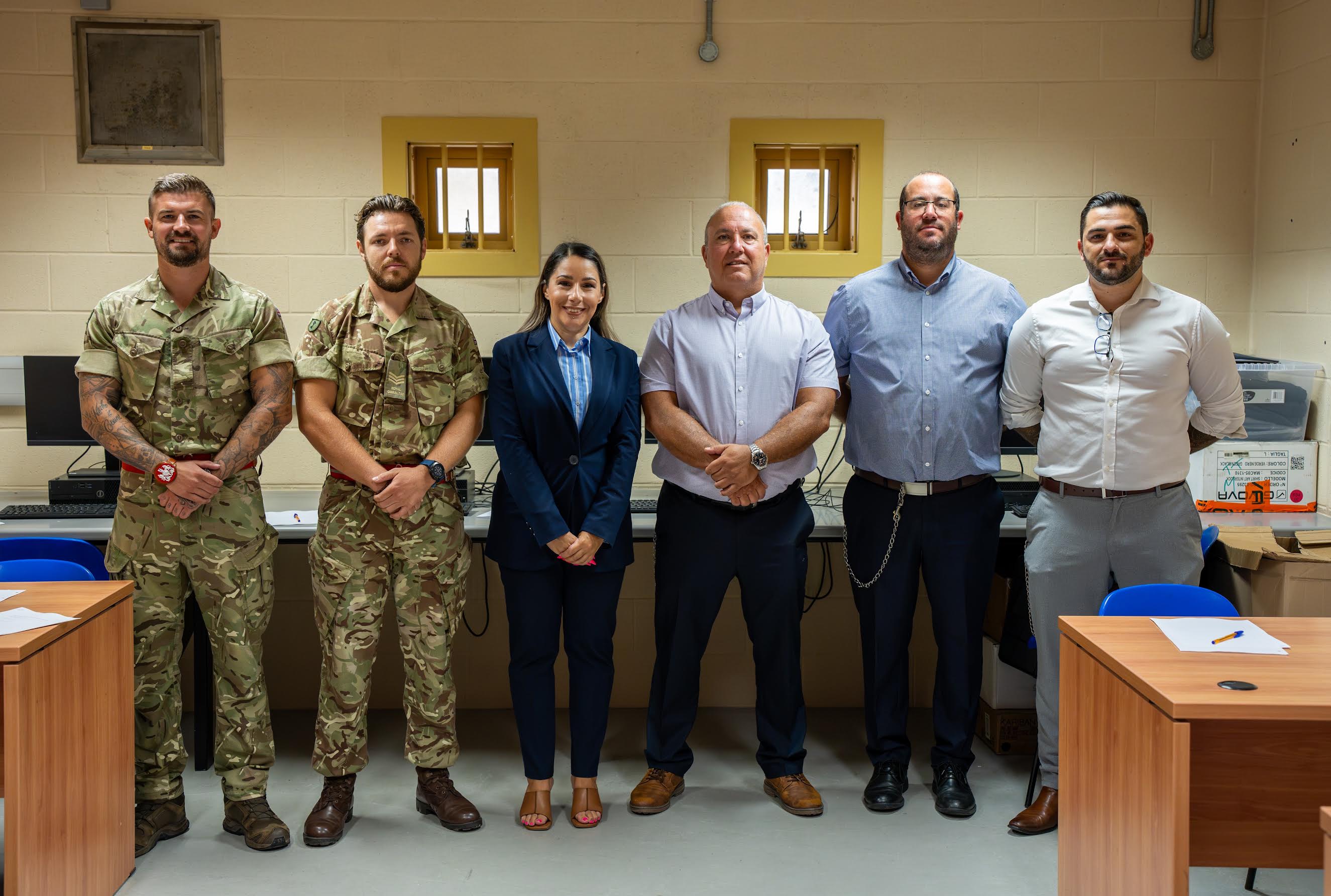 Government And Royal Gibraltar Regiment Deliver Education Workshop At HMP Windmill Hill