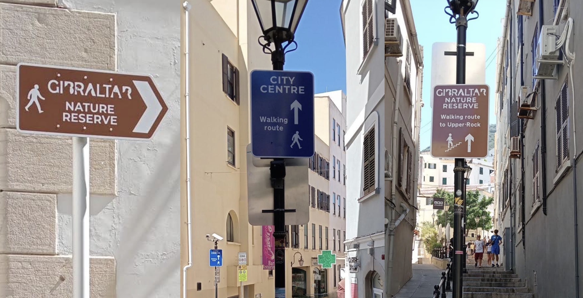 New Walking Signs Installed Between Town And Upper Rock