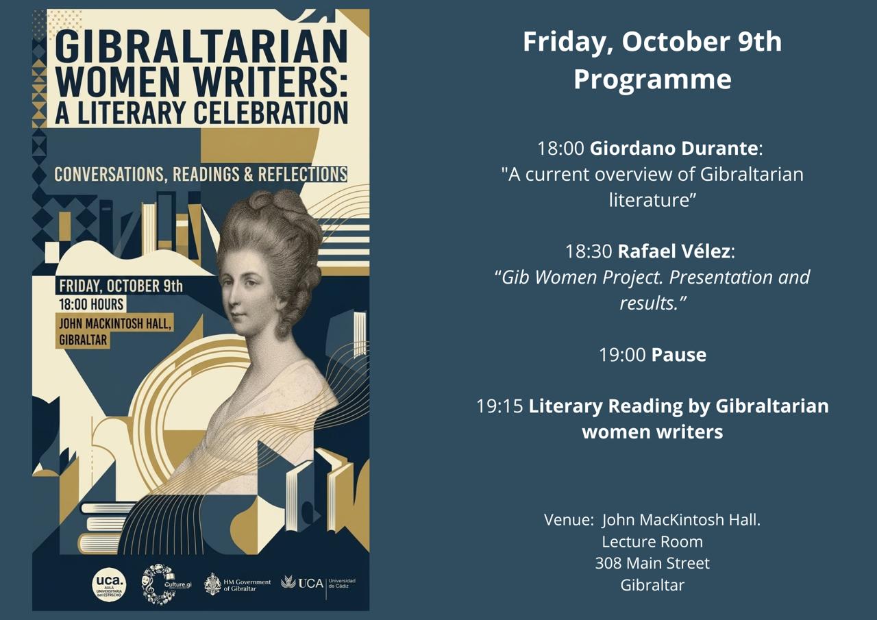 Seminar On Writing By Women In Gibraltar Tomorrow Evening