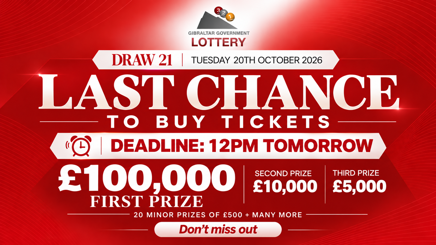 Last Chance To Buy Tickets For Government Lottery Draw 21
