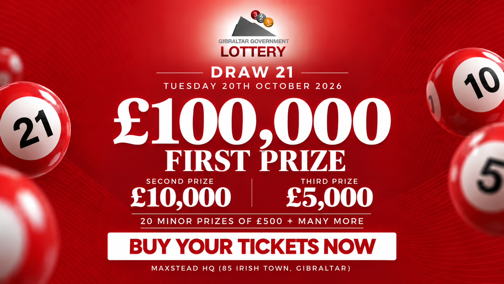 Government Lottery Draw 21 Takes Place Next Week