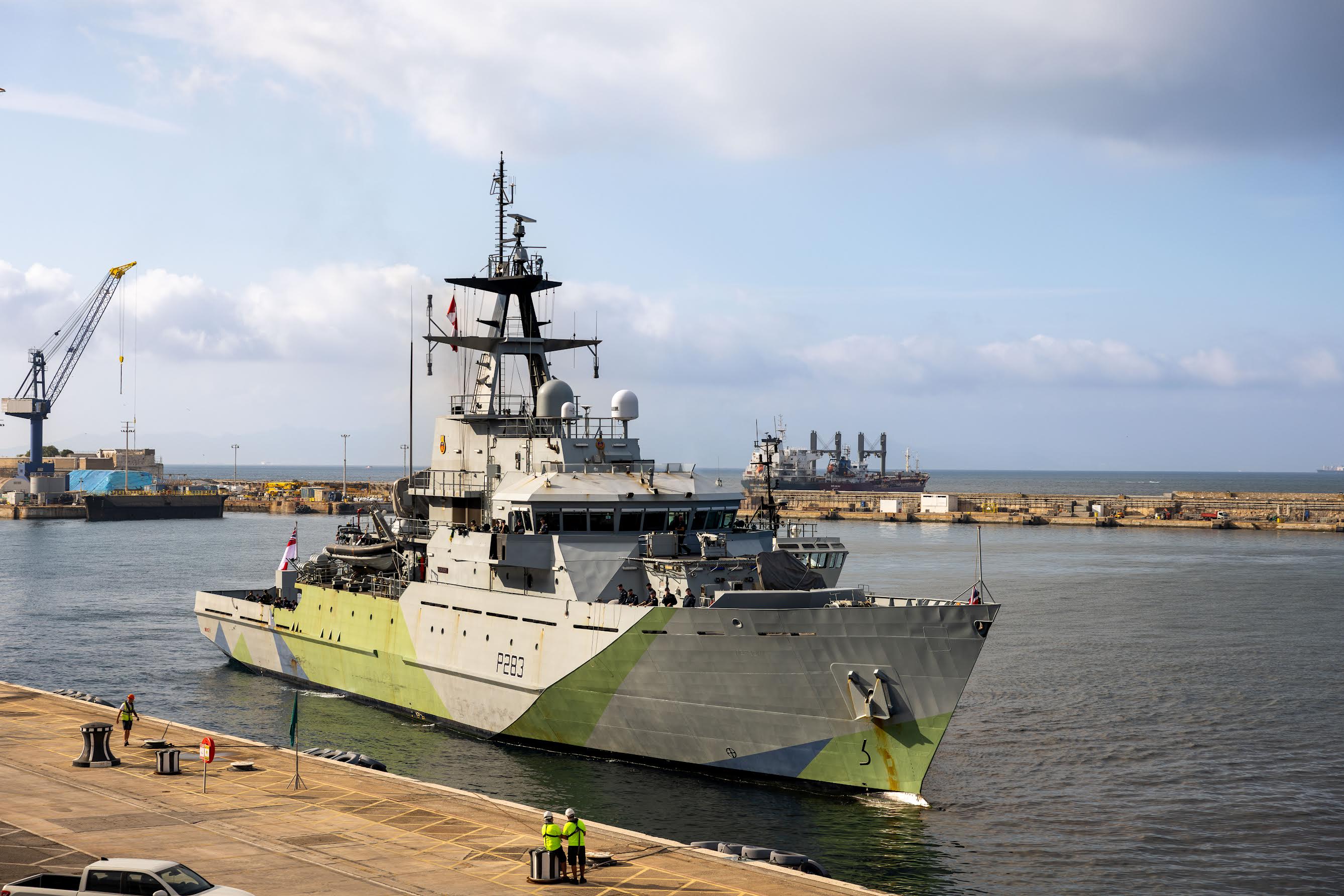 HMS Mersey Visits Gibraltar