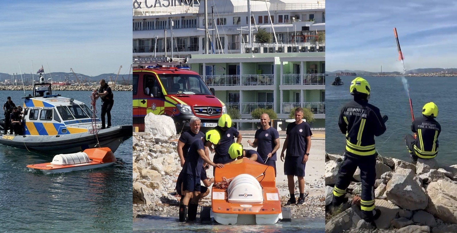 AFRS And HM Customs Train For Aircraft Incidents At Sea